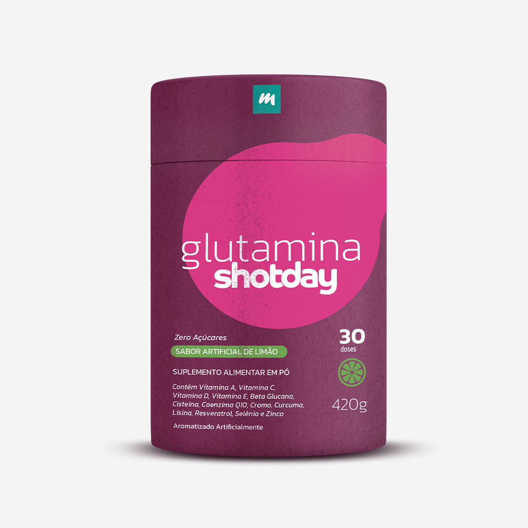 Glutamina ShotDay - Sabor Limão | Medfórmula