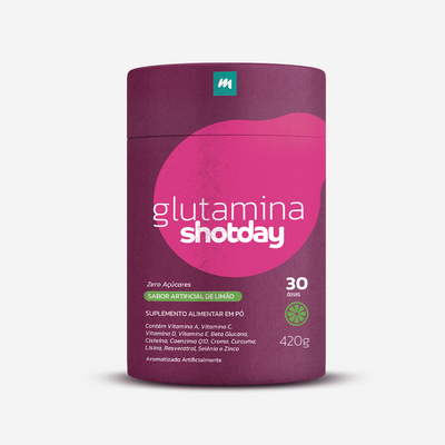 Glutamina ShotDay - Sabor Limão | Medfórmula
