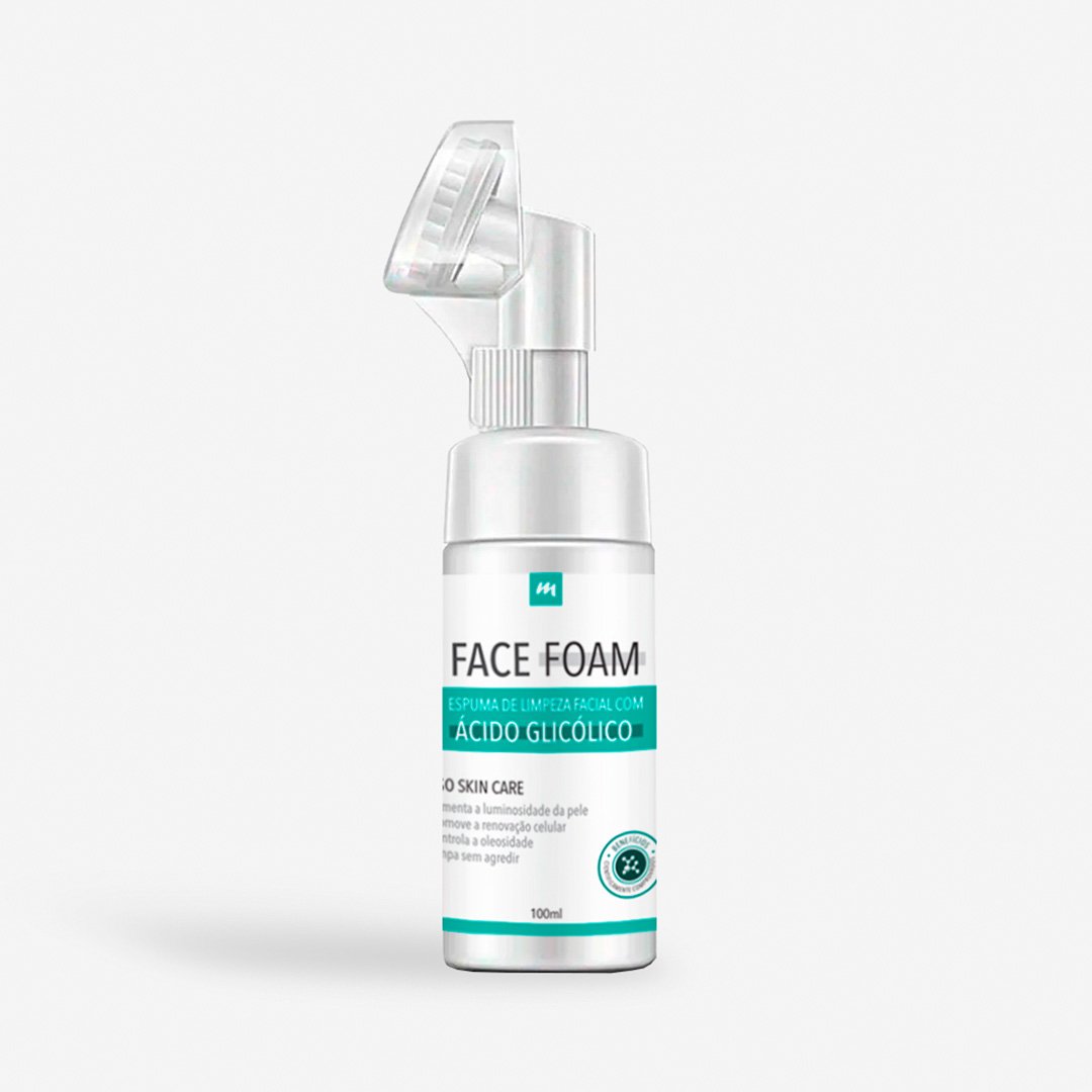 Face Foam: Espuma de Limpeza com Ácido Glicólico - 100ml | Medfórmula