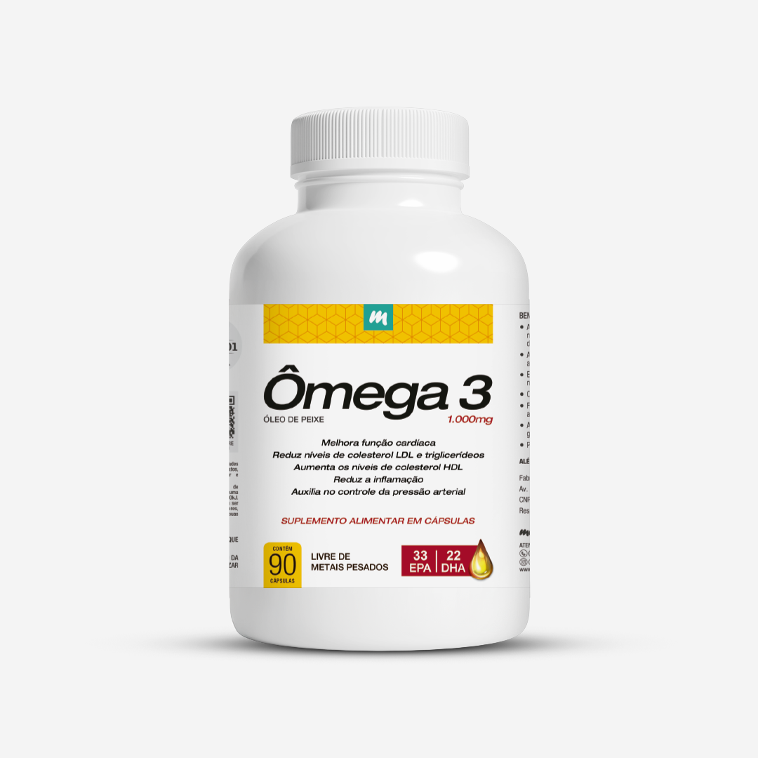 Ômega 3 Concentrado 33EPA/22DHA (1000mg) - 90 Cápsulas | Medfórmula